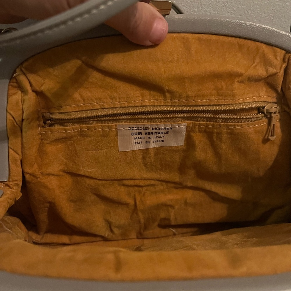 Grey antique purse